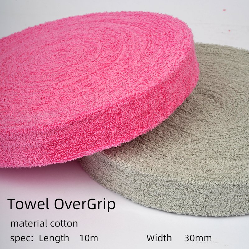 10m Towel Badminton Racket Overgrip tennis golf Towel cotton hand grip Width 3cm