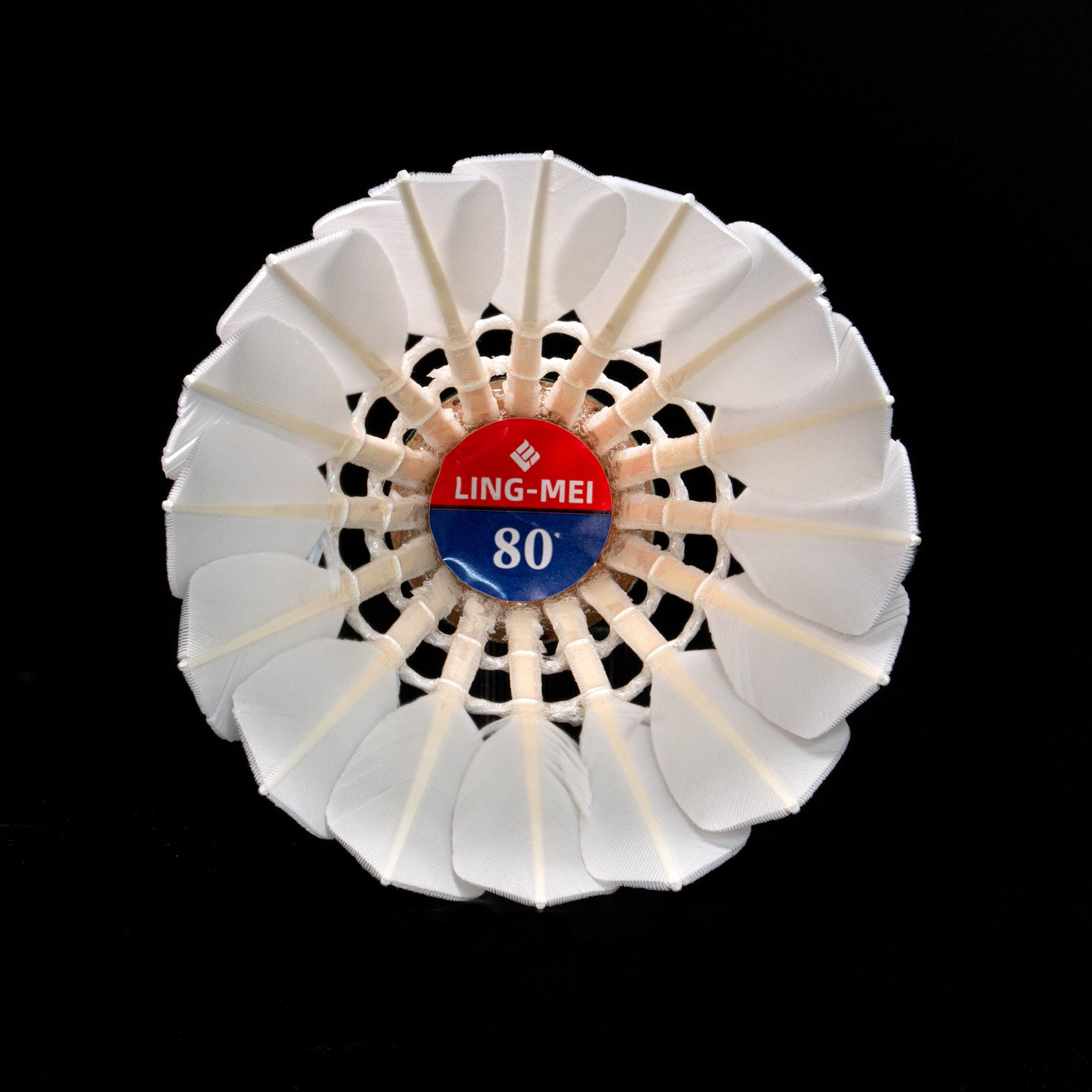 LINGMEI 80 Wholesale Top Goose Feather Badminton Shuttlecock For Pro Teams as RSL as Lining