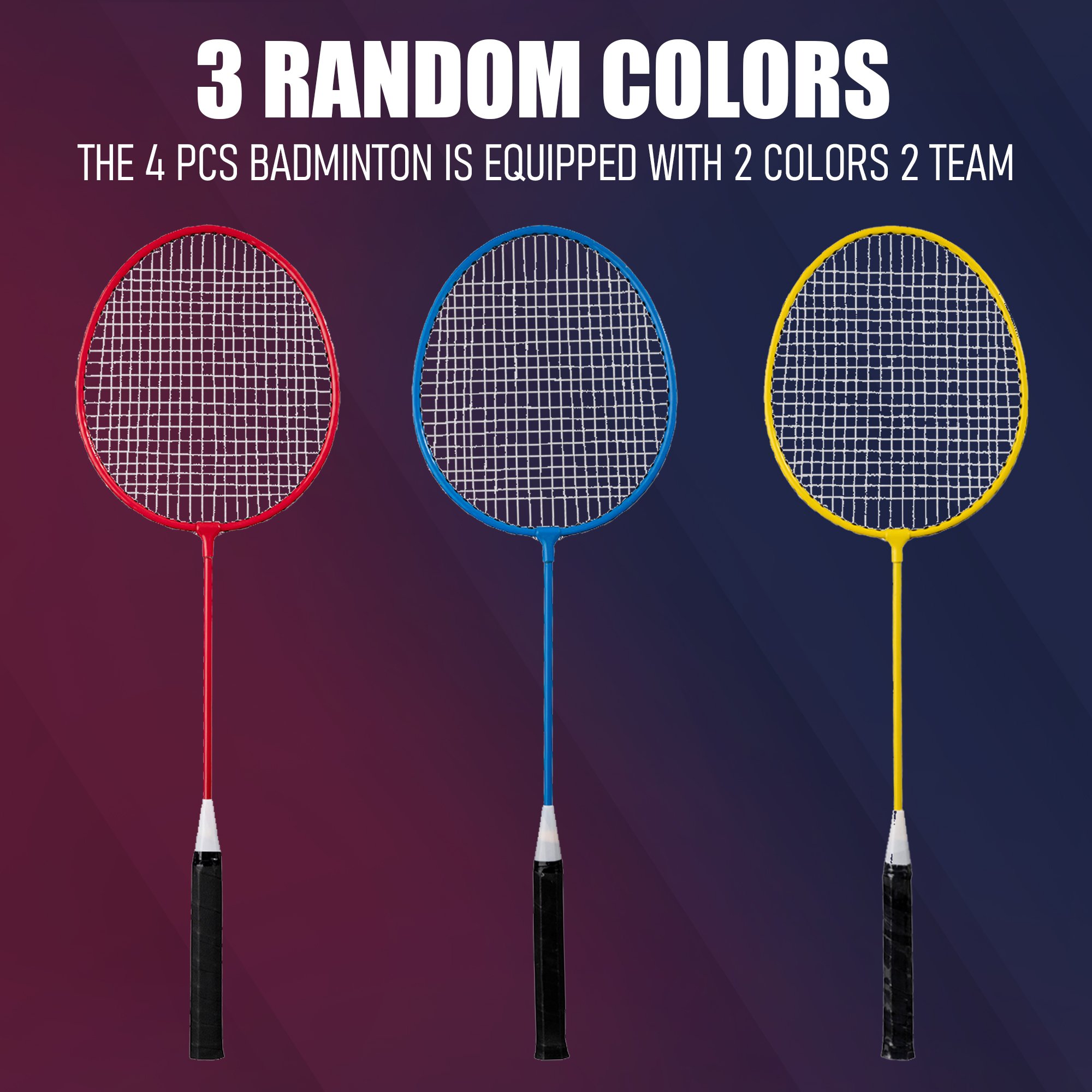 Badminton Oem 4-PCS Cheap Badminton Rackets Original Factory Supply Training Indoor Outdoor