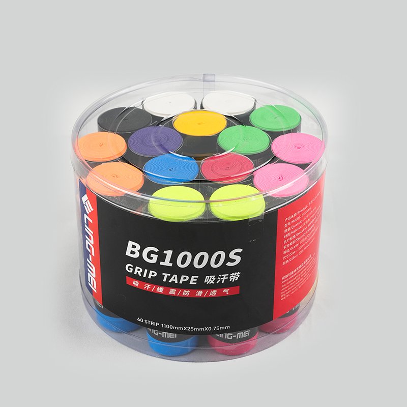 Wholesale Double Colorful Badminton Overgrip PU Material Anti Slip 1.1M Tennis Grip Band