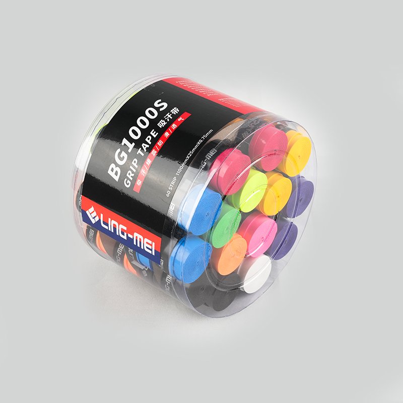 Wholesale Double Colorful Badminton Overgrip PU Material Anti Slip 1.1M Tennis Grip Band