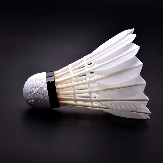 Duck Feather Badminton Shuttlecocks with Great Stability and Durability, High Speed Badminton Birdies