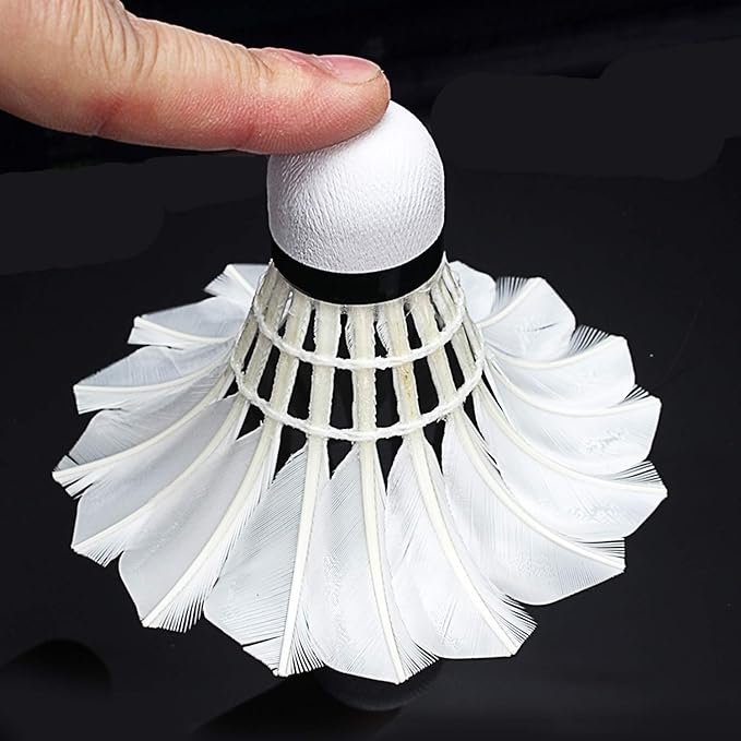 Duck Feather Badminton Shuttlecocks with Great Stability and Durability, High Speed Badminton Birdies