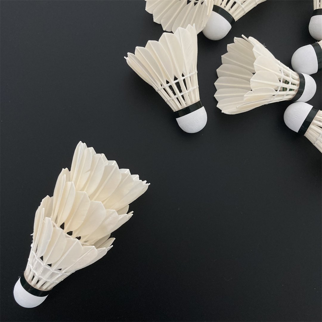 Flight Stability High Speed Goose Feather Badminton Shuttlecock For Competition Tournament Training