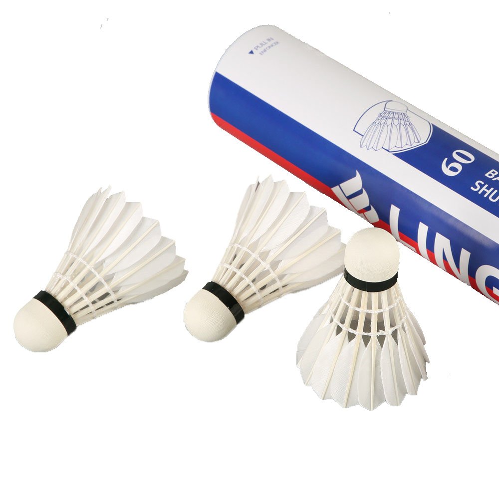 sandwich cork goose feather shuttlecocks for tournament in lingmei brand model 60