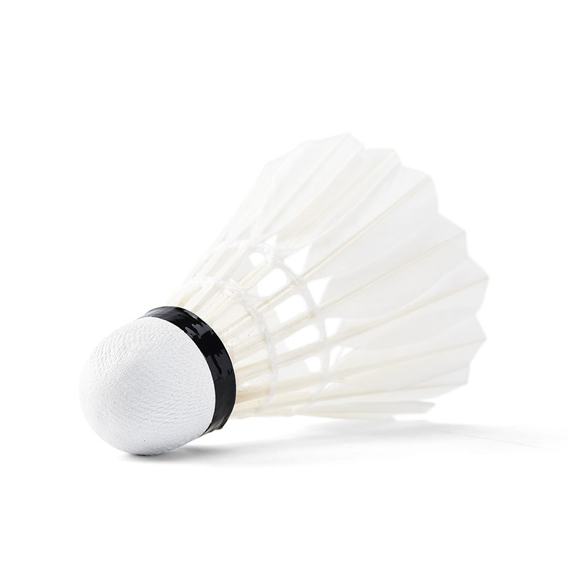 YAKS Professional Training Badminton Balls 12 Pieces Durable Goose Material Cork PU Head Not Easy Play Genuine Flagship Store
