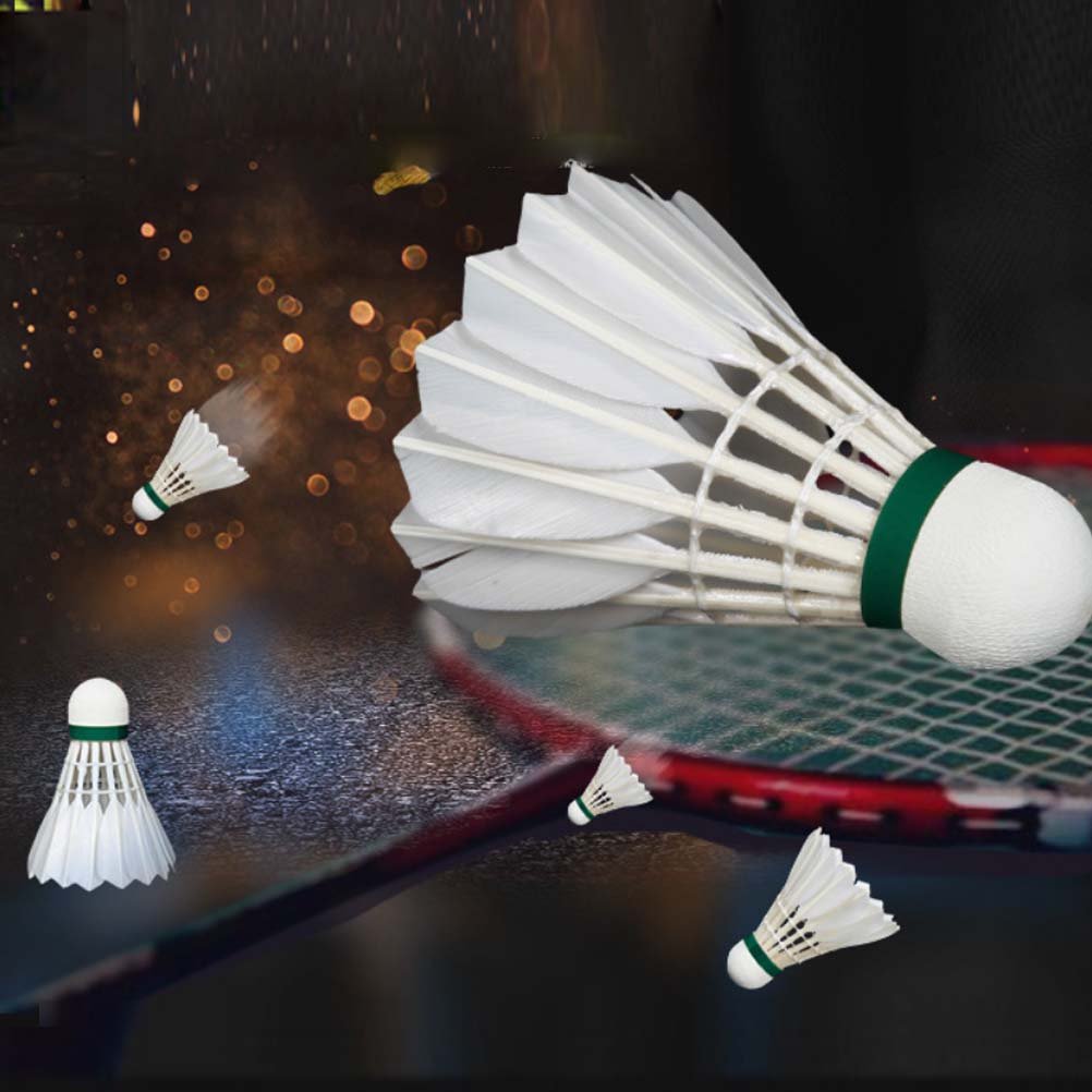 Goose Feather Badminton shuttlecock Bronze Super Durable Class Goose Feather Shuttlecocks for Club Competition 12pcs