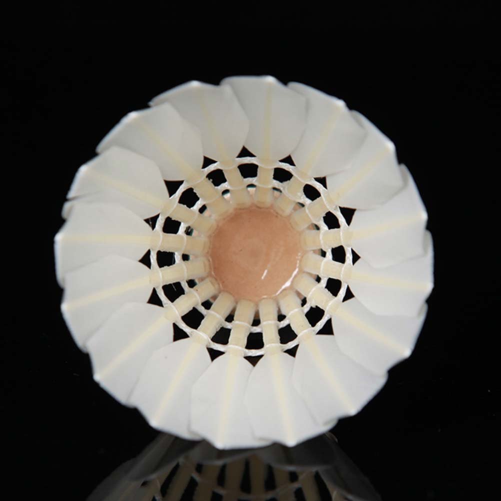 Goose Feather Badminton shuttlecock Bronze Super Durable Class Goose Feather Shuttlecocks for Club Competition 12pcs