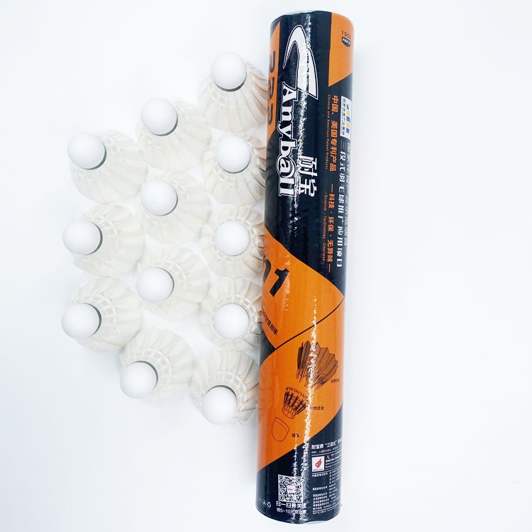 Manufacturer Supplier China Feather Badminton Synthetic Hybrid Shuttlecock with Great Durability Stability and Balance