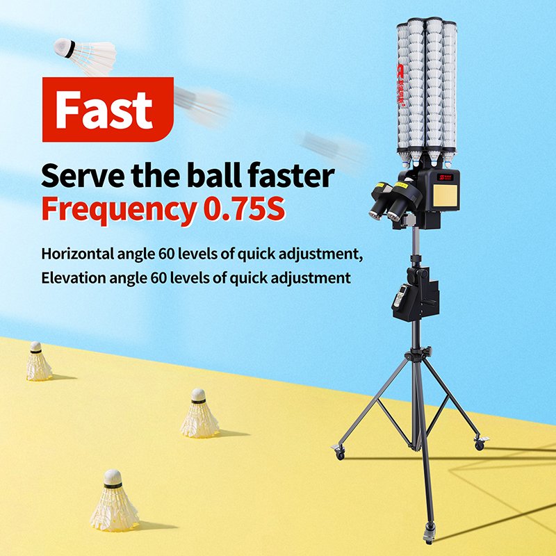 Siboasi Hot Selling OEM ODM Shuttlecock Badminton Training Machine Badminton Shooting Sport Outdoor