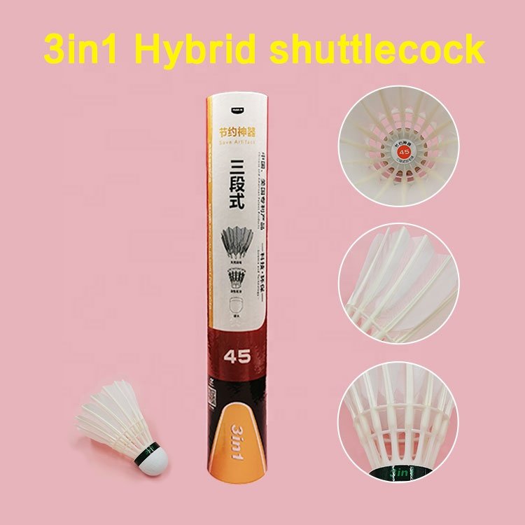 Durable Shuttle Badminton Shuttlecock 3in1 Badminton Factory China Customize Available All Use