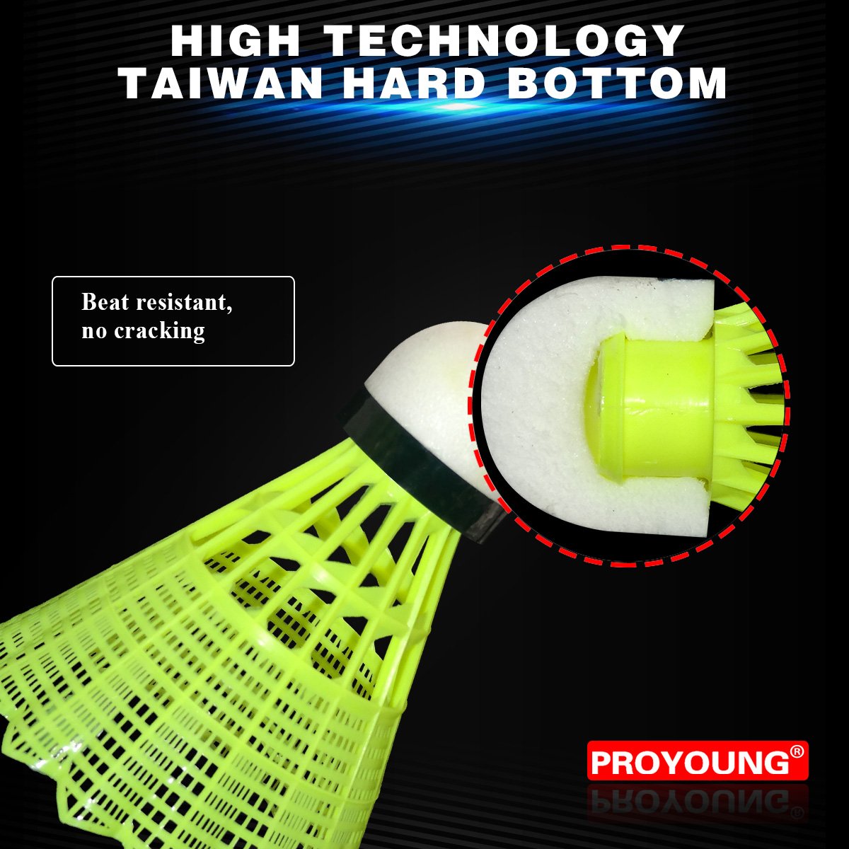 Durable nylon badminton shuttlecock Badminton Nylon Shuttlecock