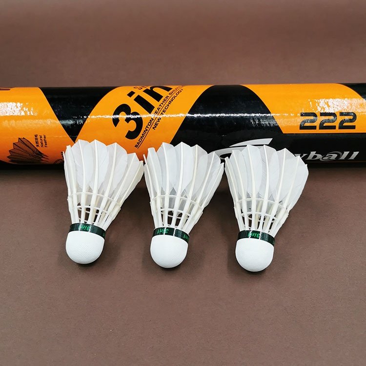 Durable Stable 3in1 Badminton Shuttles Good Price Hybrid Shuttlecock Badminton 12pcs Duck Feather Goose Feather Shuttle