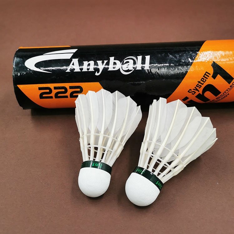 Durable Stable 3in1 Badminton Shuttles Good Price Hybrid Shuttlecock Badminton 12pcs Duck Feather Goose Feather Shuttle