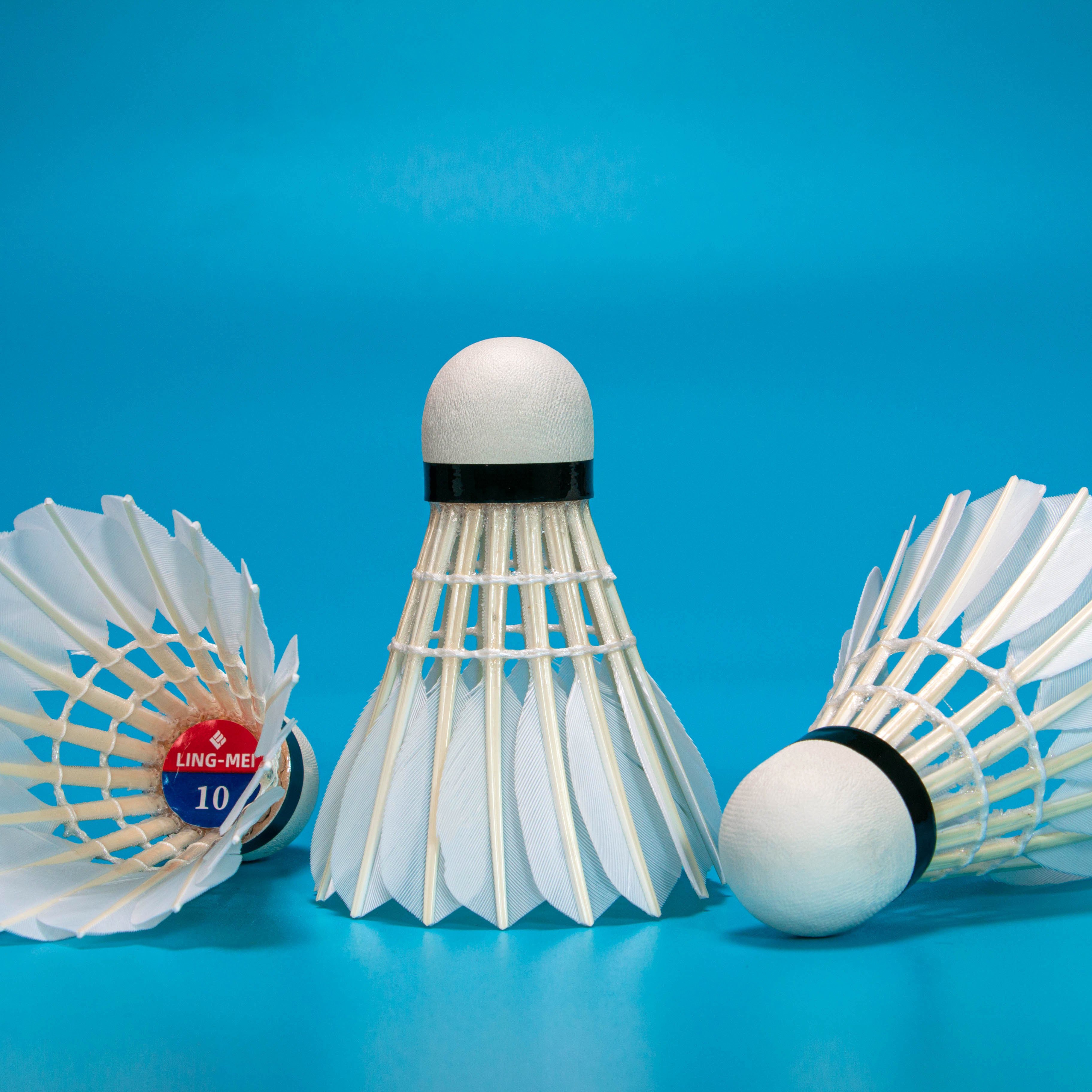 Class A Goose Feather Badminton Shuttles For Training Lingmei 10