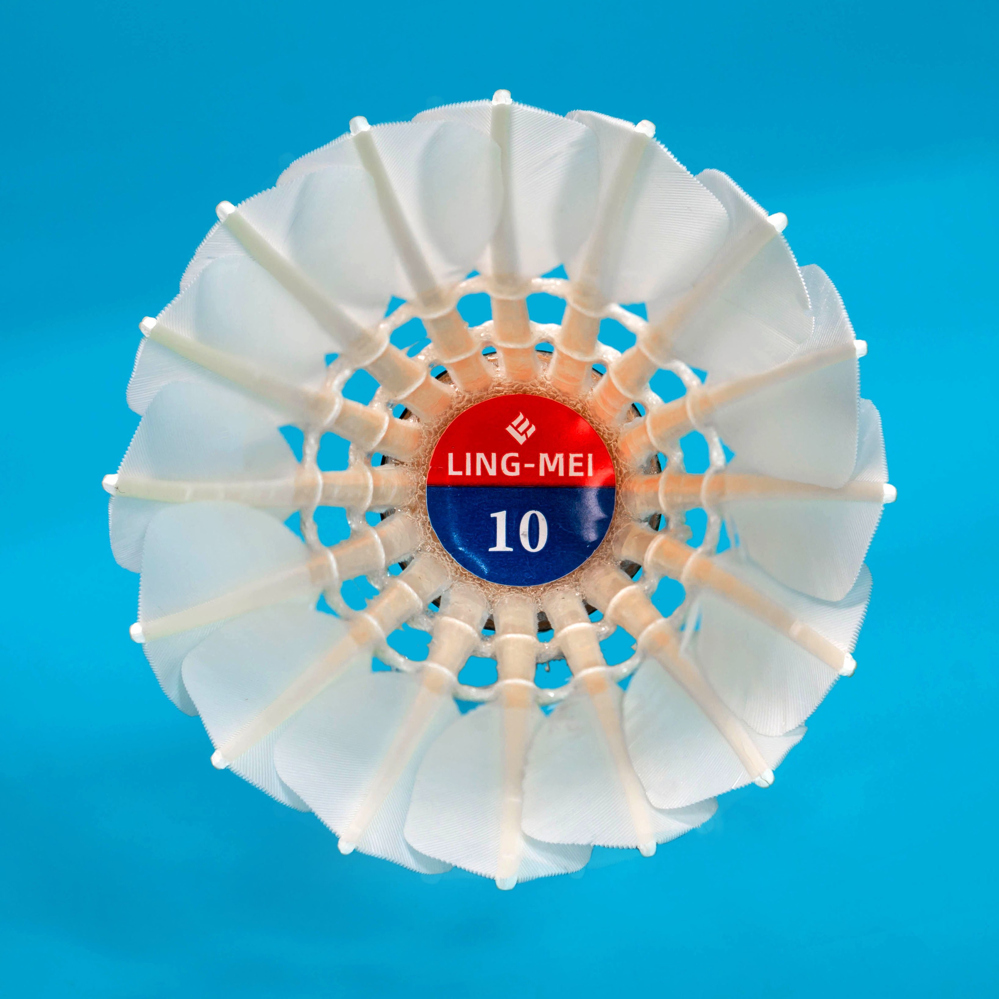 Class A Goose Feather Badminton Shuttles For Training Lingmei 10
