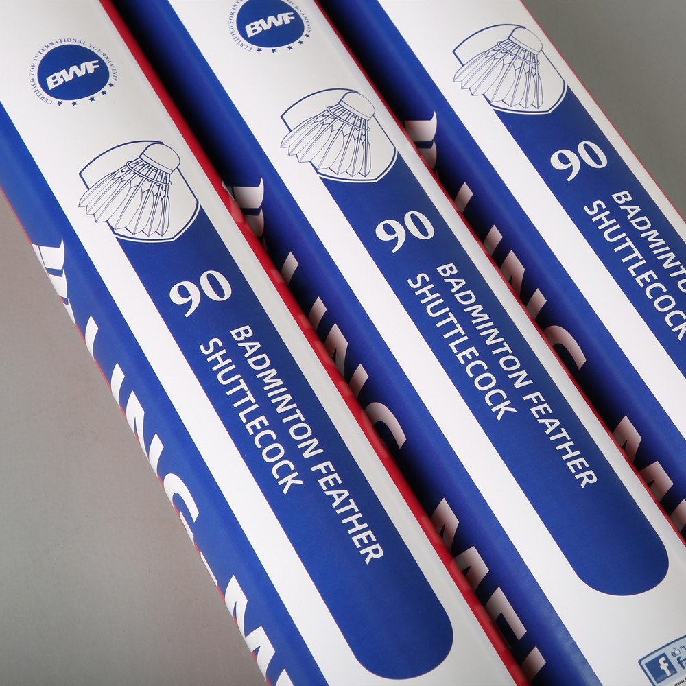 BWF lingmei 90 goose feather badminton shuttlecock in good quality wholesale