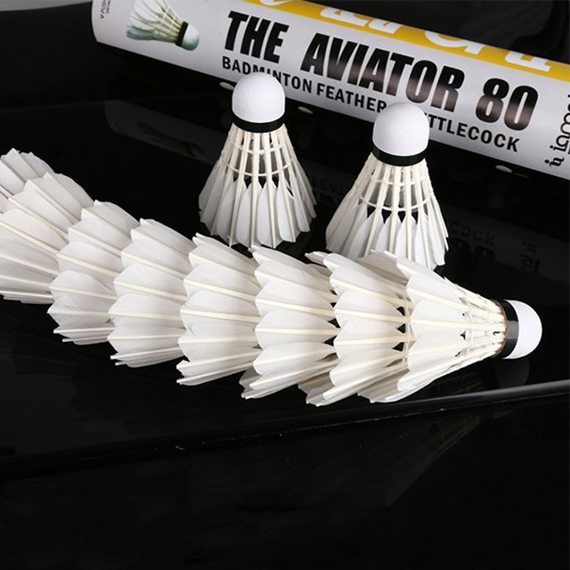 Cheap Factory Price goose feather badminton baton shuttlecock
