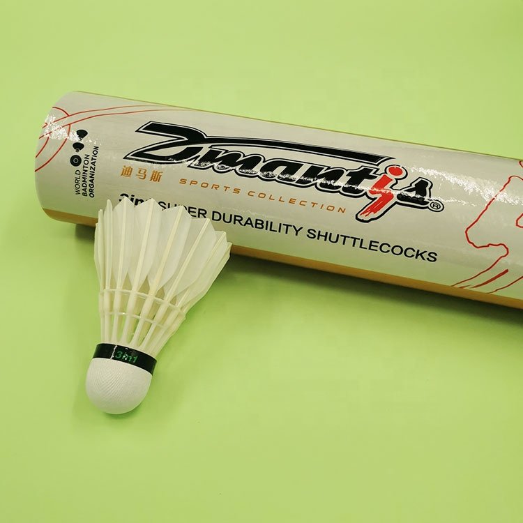 Super Durable Volante de Badminton Class A Duck Feather Agreeable Match Badminton Shuttlecocks Speed 75-79 Badminton Shuttlecock