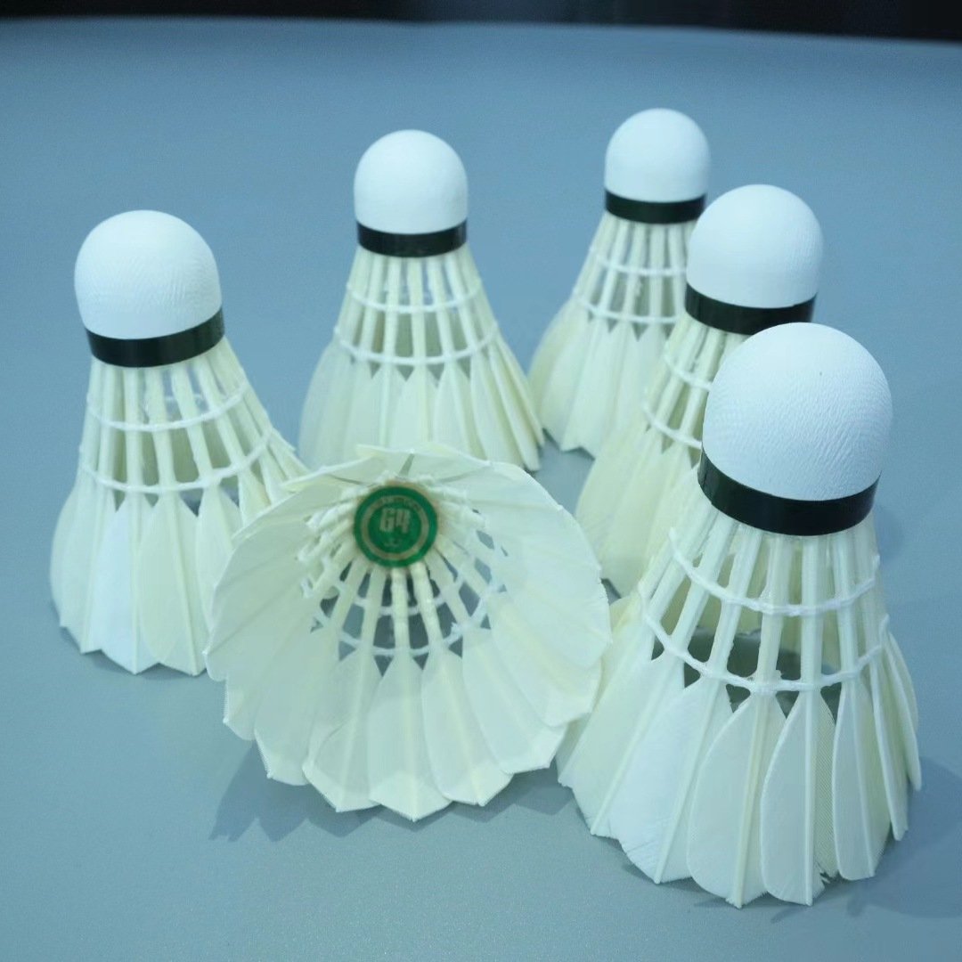 Professional Grade 6pcs per Tube Goose Feather Straight Badminton Shuttlecock Super Durable for professional Training