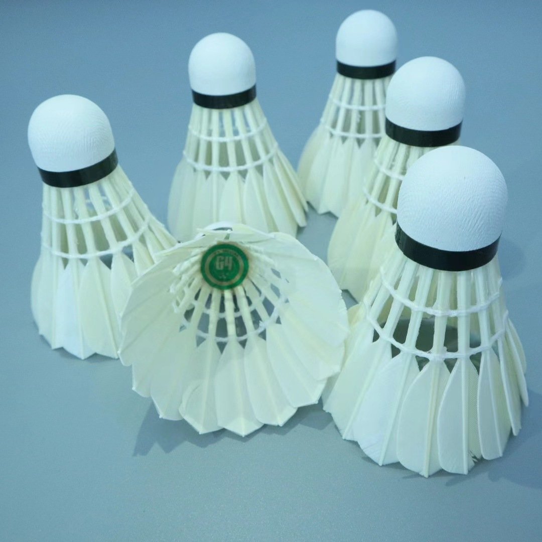Professional Grade 6pcs per Tube Goose Feather Straight Badminton Shuttlecock Super Durable for professional Training