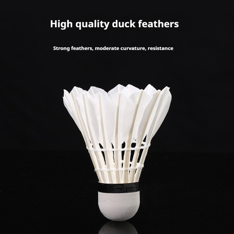 High-Durability Badminton Shuttlecock Custom Logo Pro Model for International Tournaments Made with Goose Feathers Three pack