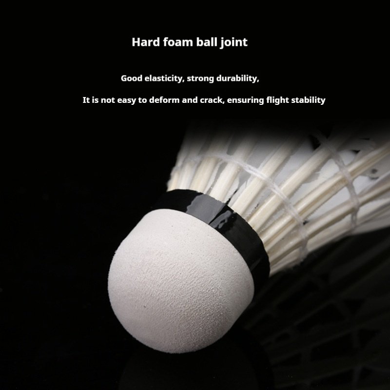 High-Durability Badminton Shuttlecock Custom Logo Pro Model for International Tournaments Made with Goose Feathers Three pack