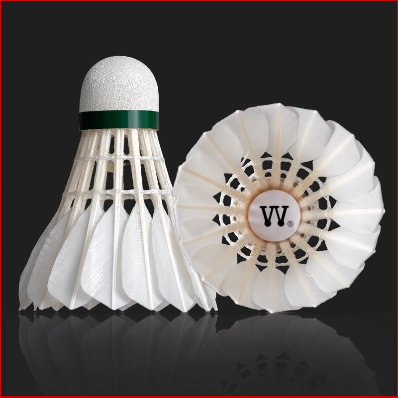 Badminton can play white goose feather badminton student family entertainment training ball