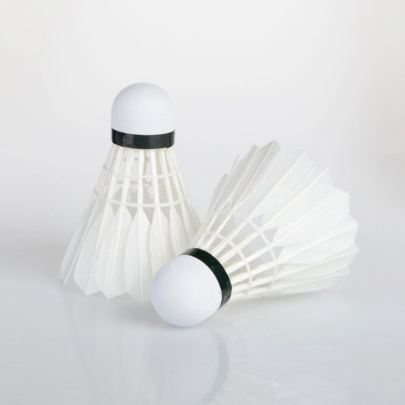 Badminton can play white goose feather badminton student family entertainment training ball