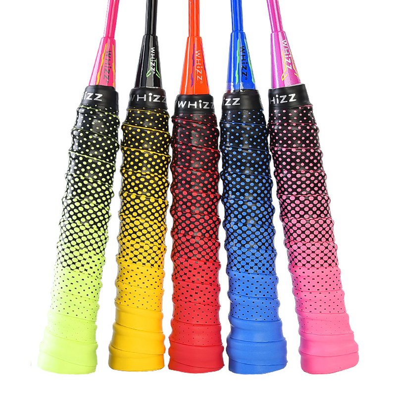 2023 popular different colors Anti-slip Sweat proof PU material badminton racket grip