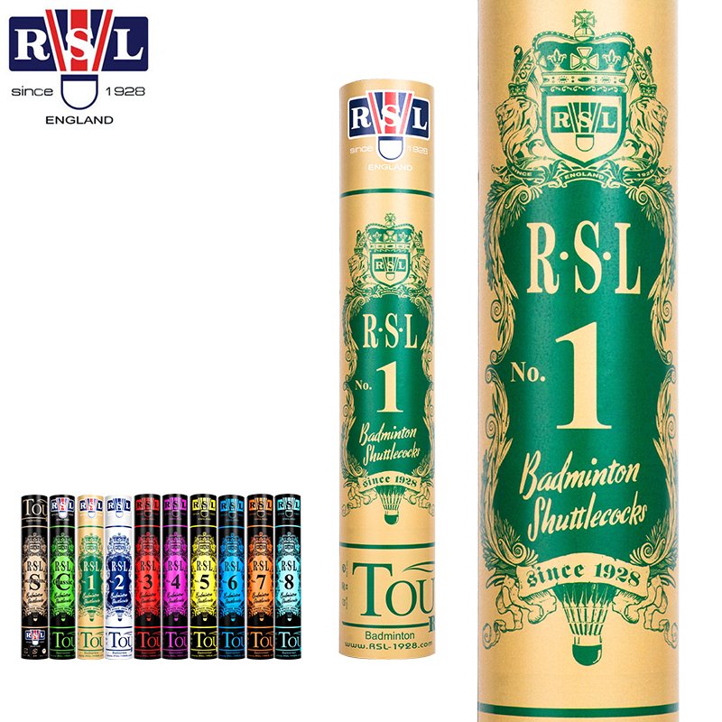 RSL No.1 Class A Taiwan Cigu Duck Feather Badminton Shuttlecock with Fiber Board + Shattered Cork Head