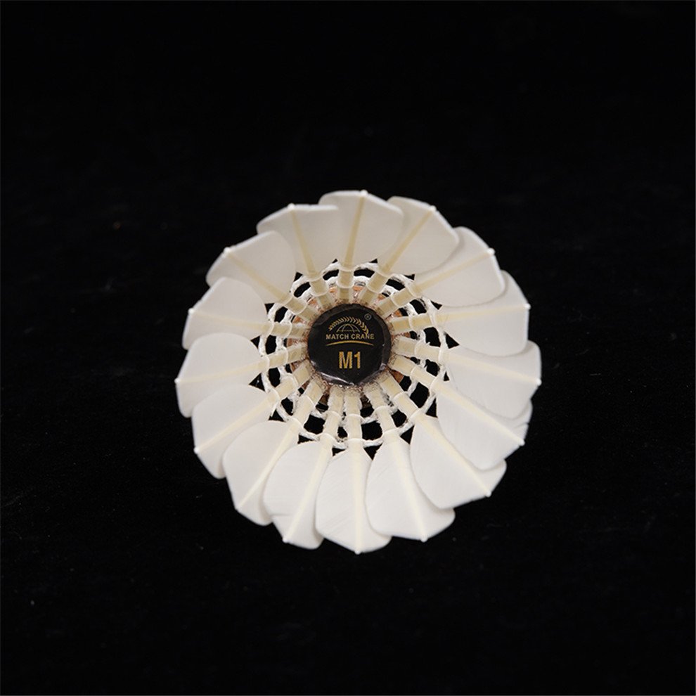 Bwf Approved Match Crane M1 Badminton Shuttlecock Goose Feather Factory Price