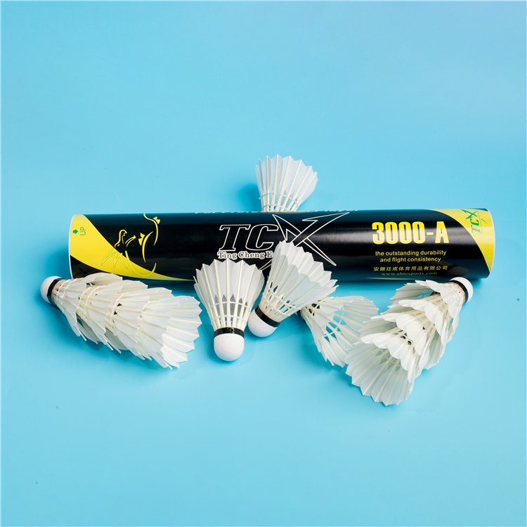 TCX BRAND TCX3000 - A 1st Grade Water Duck Feather All Round Type Badminton Shuttlecock Popular in India Market