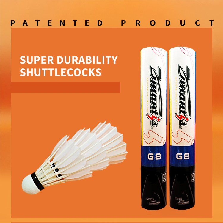 12 Pcs Goose Feather or Duck Feather Badminton Shuttlecocks for Outdoor/Indoor Sports Activities with Great Durability Stability