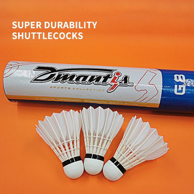 12 Pcs Goose Feather or Duck Feather Badminton Shuttlecocks for Outdoor/Indoor Sports Activities with Great Durability Stability