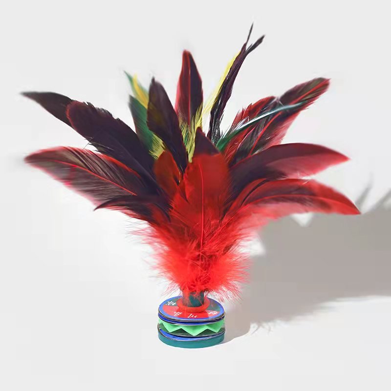 Chinese Jianzi Foot Sport Toy for Improving Leg Muscle Strength and Body Flexibility Colorful Kick Shuttlecock