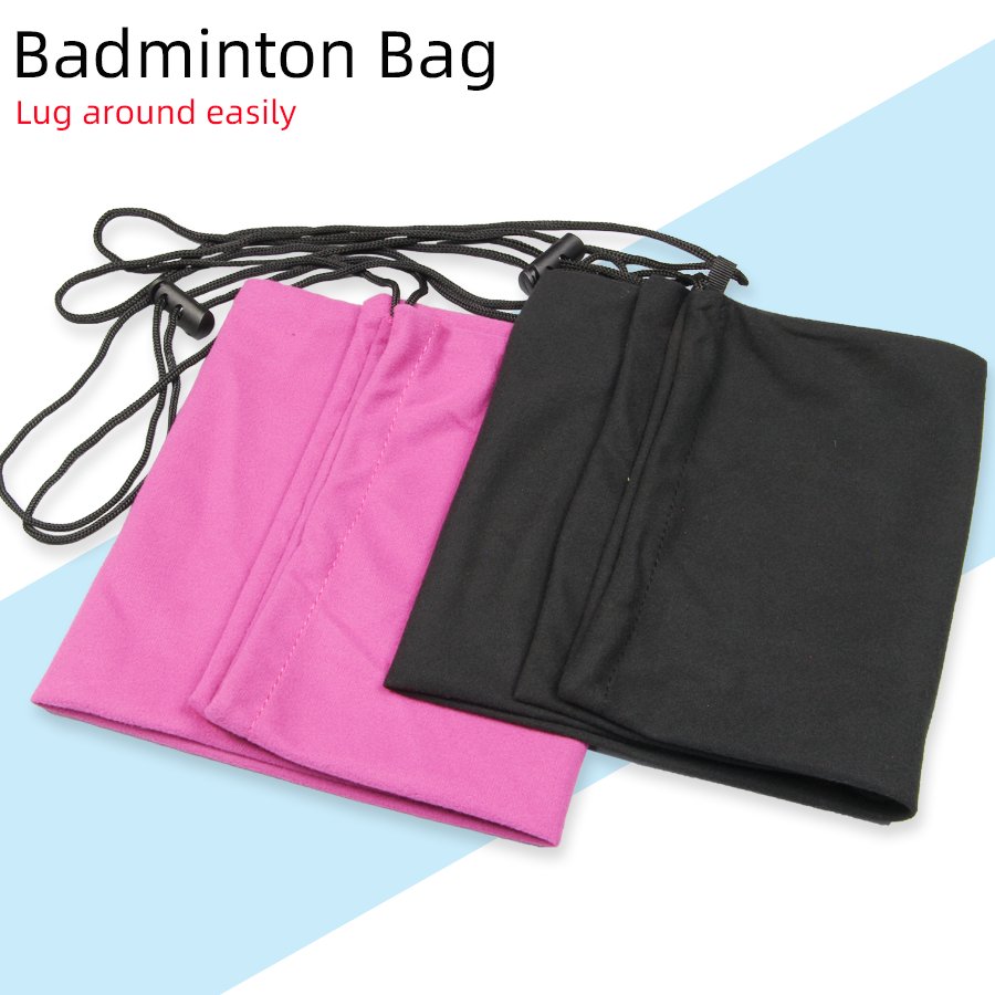 Flannel Drawstring Shrink Protective Badminton Bag Flannelette bag