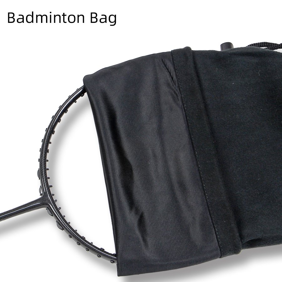 Flannel Drawstring Shrink Protective Badminton Bag Flannelette bag