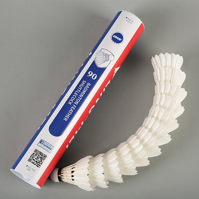 high quality badminton goose feather shuttlecocks lingmei
