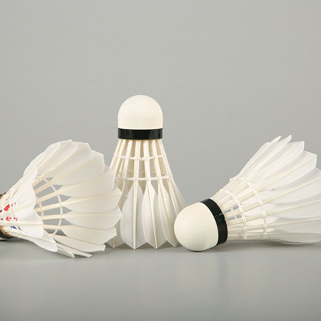 high quality badminton goose feather shuttlecocks lingmei