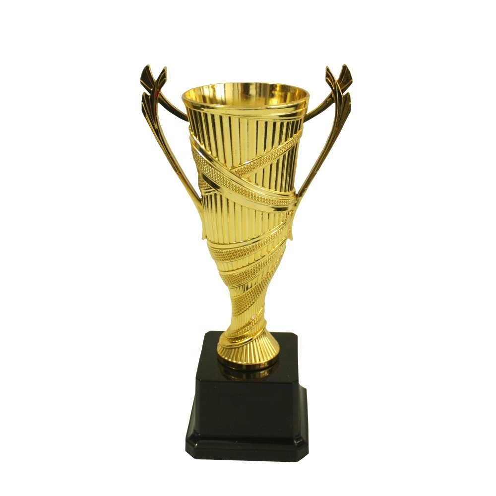 Golden souvenirs badminton shuttlecock award trophy