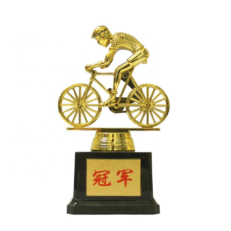 Golden souvenirs badminton shuttlecock award trophy
