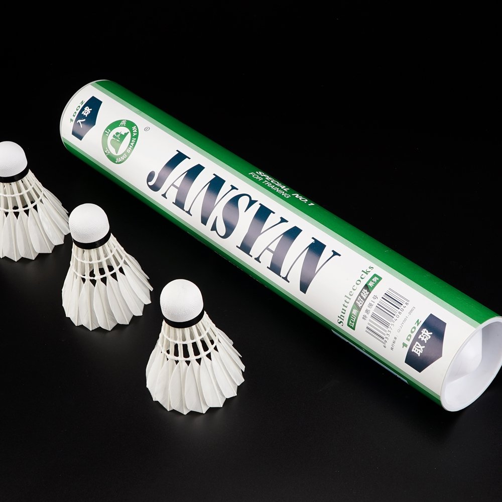 High Quality Durable Class A Goose Feather Aeroplane EG1101 Badminton Shuttlecock