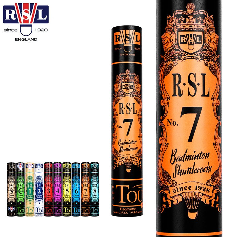 RSL No.7 Class A Cigu Duck Feather Small-Broad Badminton Shuttlecock with Fiber Board + Shattered Cork Head