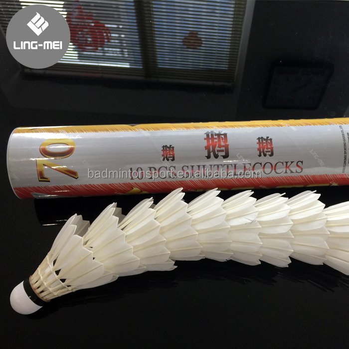 Lingmei Brand #70 Most Durable Goose Shuttlecock Feather Badminton