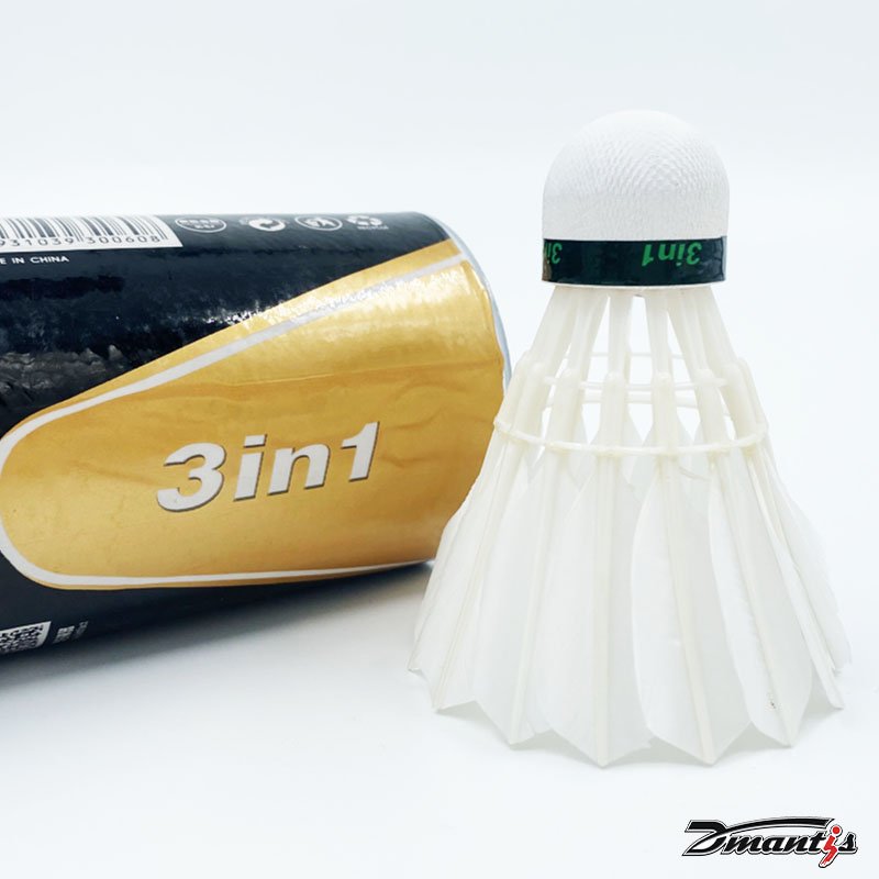 OEM Negotiable Wholesale Badminton Shuttlecocks Model D60 Dmantis High Quality Indoor Duck Feather Shuttlecock