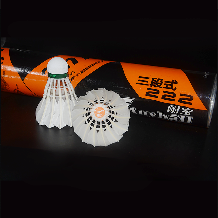 High Speed Hybrid 3 in 1 Good Goose Feather Badminton Shuttlecock Pack of 12 Stable and Sturdy Badminton Shuttles