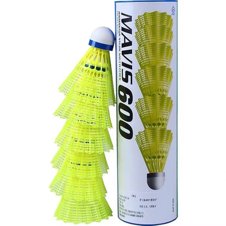 Hot Sale Badminton Shuttlecock M600 Nylon Ball Durable and Stable Plastic Ball badminton