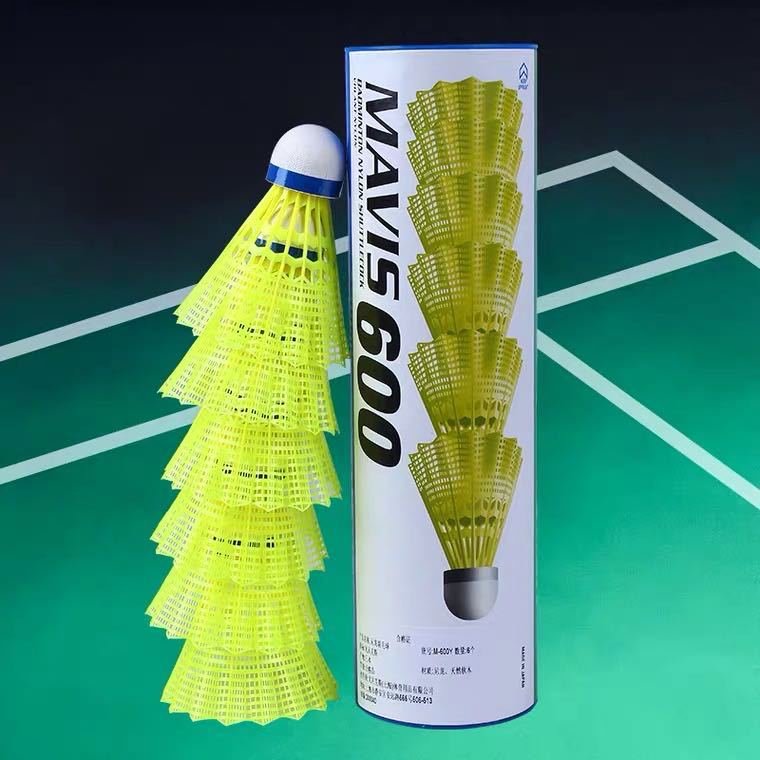 Hot Sale Badminton Shuttlecock M600 Nylon Ball Durable and Stable Plastic Ball badminton