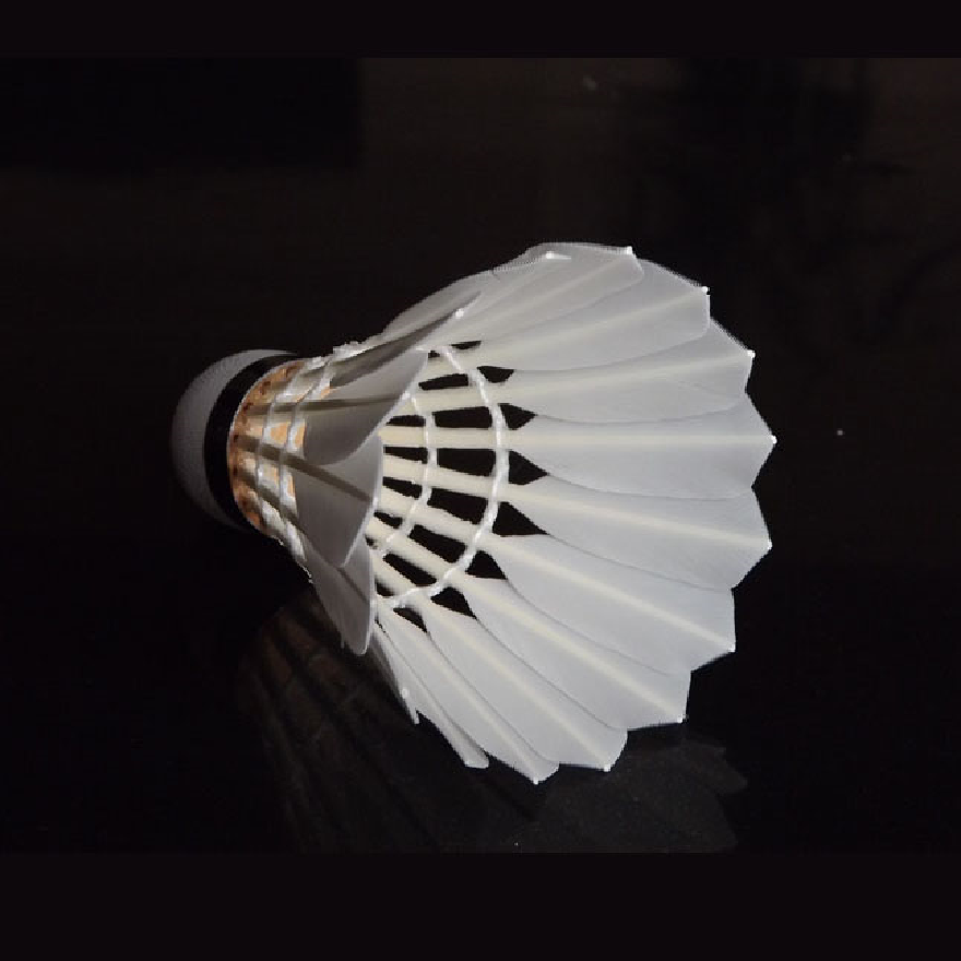 Quick Delivery Stable Endurable White Goose Feather Shuttlecocks Shuttles